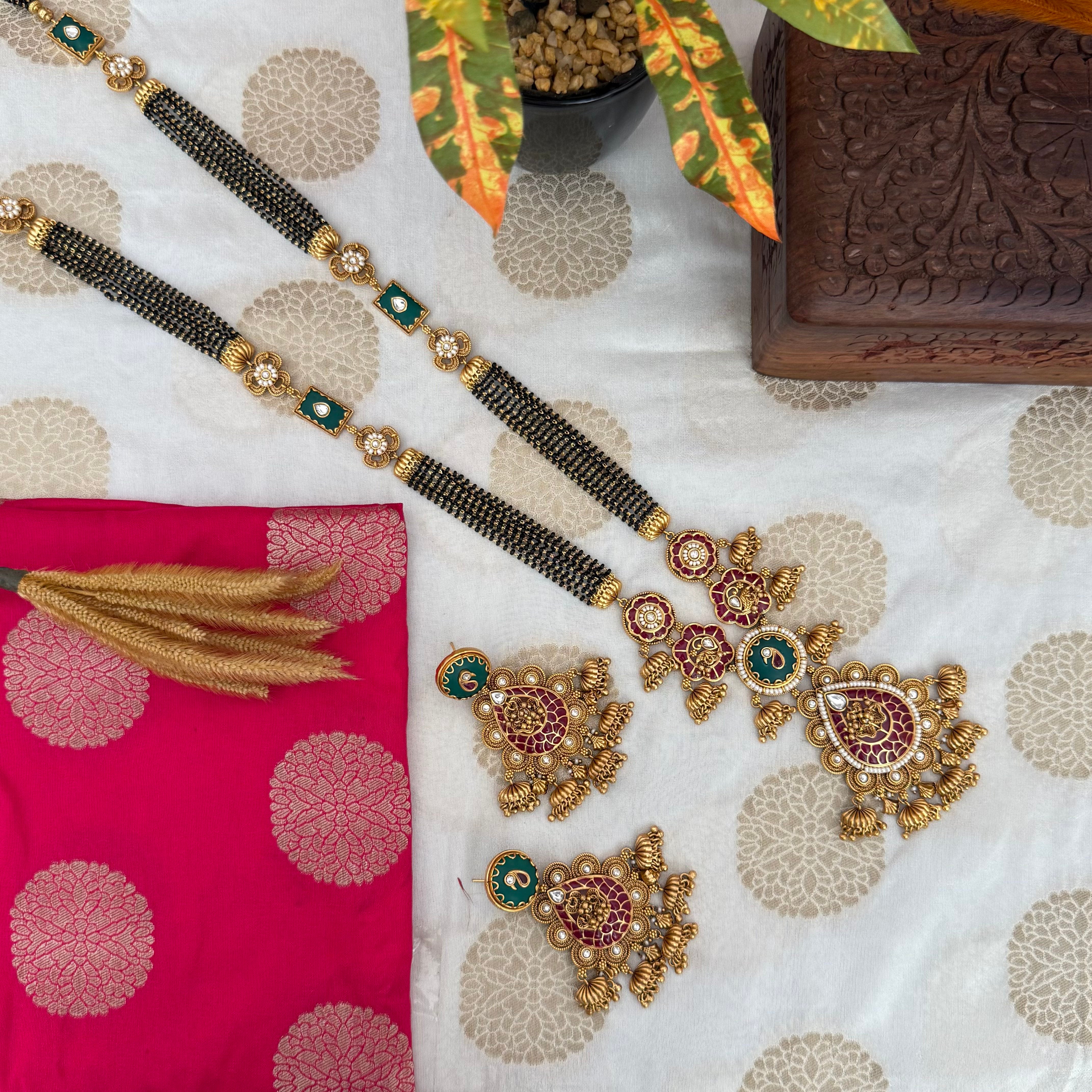 heritage aagari koli mangal sutra