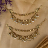 antique gold ear chain , kan chain , sahara chain,