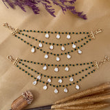 green earchain kundan green erachain