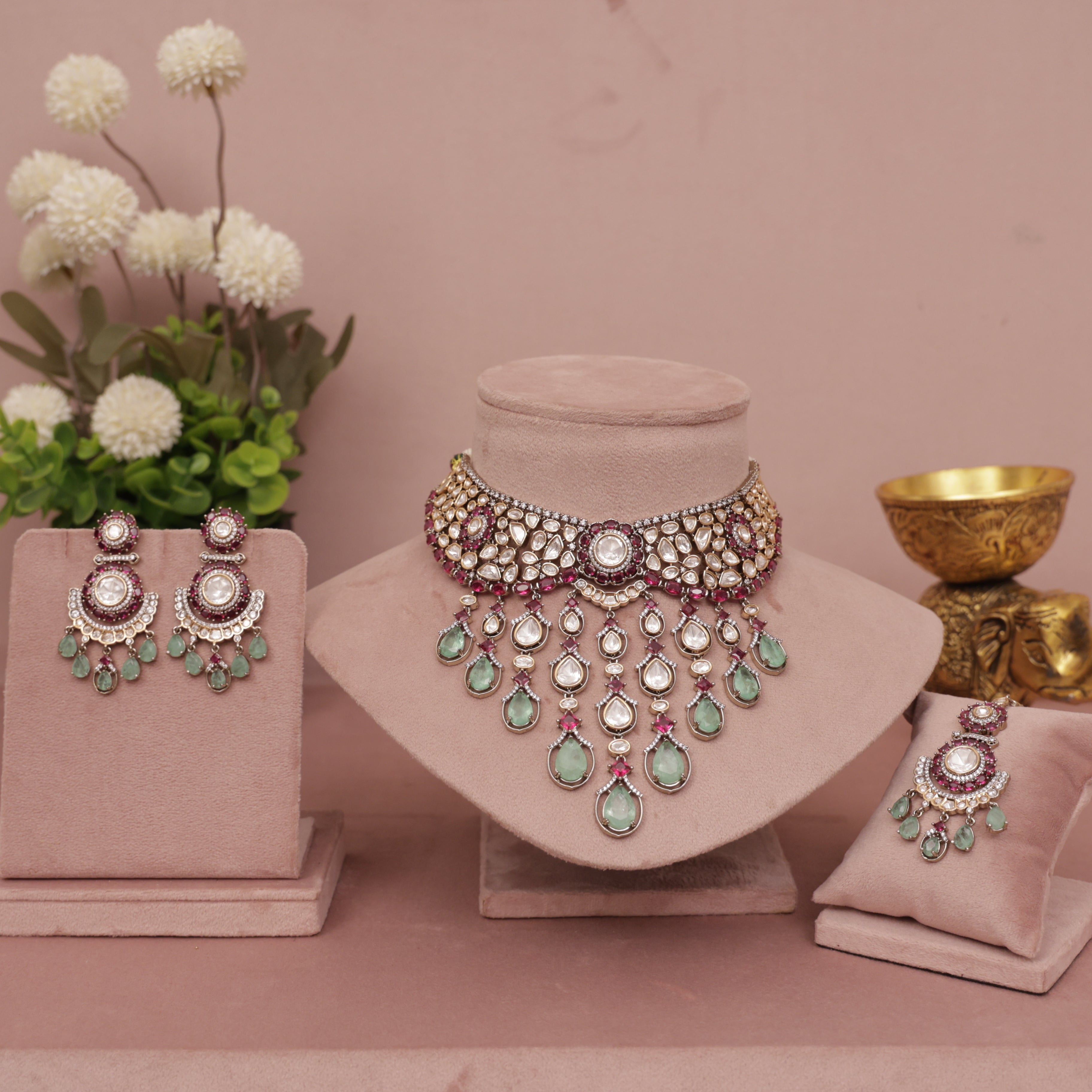 ruby mint necklace
