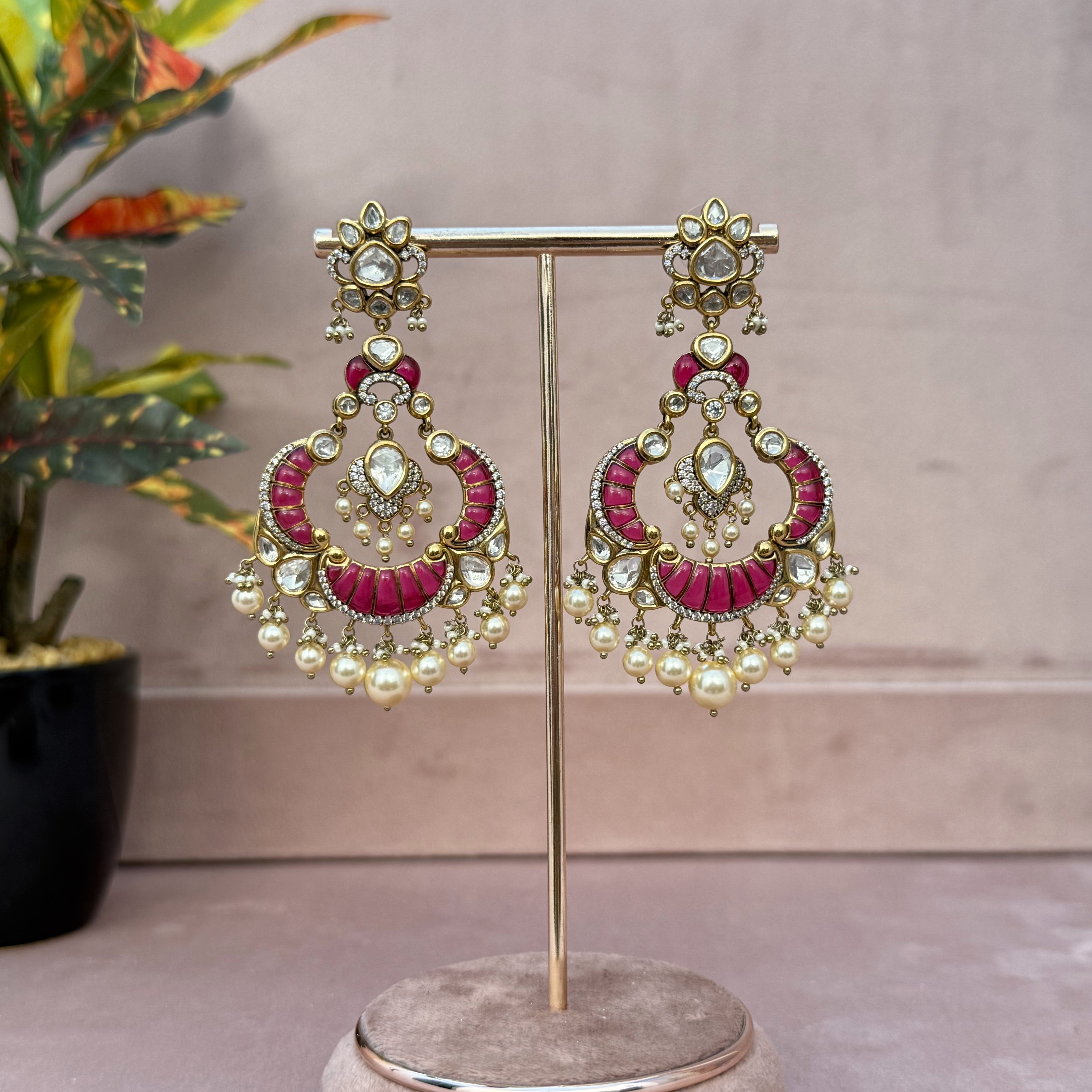 madhuri dixit ruby chandbali earring