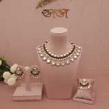 moissanite kundan necklace set