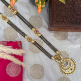 polki kundan mangalsutra design