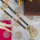 polki kundan mangalsutra design