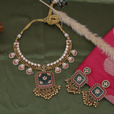 antique necklace kundan necklace for saree luxury jewellery