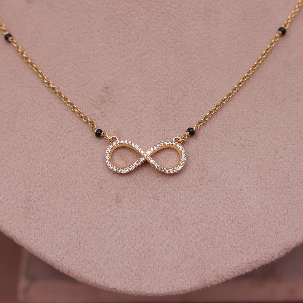 infinity mangalsutra pendant