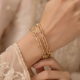 Cubic Zirconia Gold Plated AD Bangle