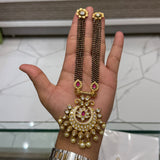 Antique Kundan 36 Inch Long Mangalsutra