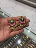 Pachhi Kundan With Cylinder Mala36 Inch Long Mangalsutra