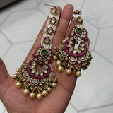 Premium Moissanite Kundan Earring (Copy)