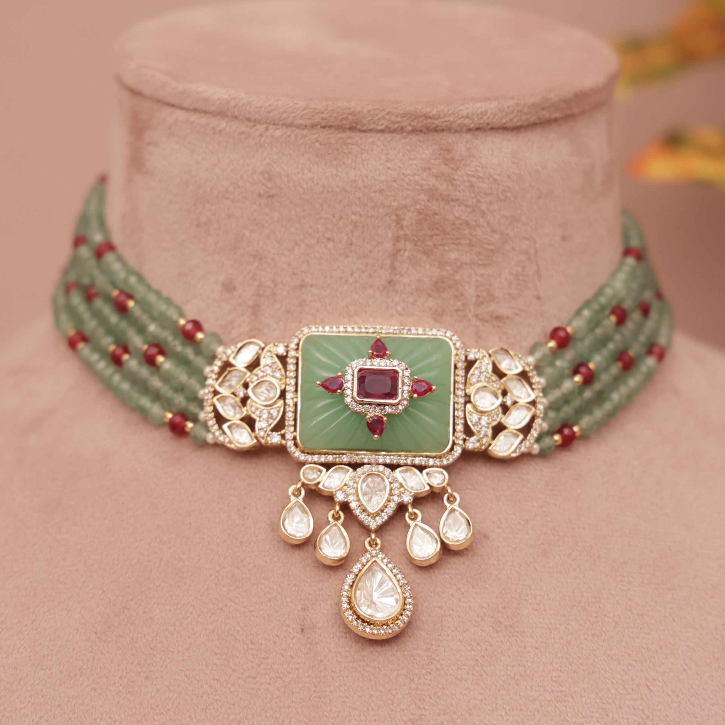 Kundan Choker Necklace Set
