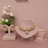 Moissanite Kundan Hasli Necklace Set