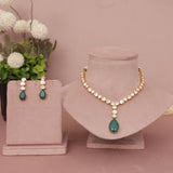 Premium Moissanite Kundan Necklace Set
