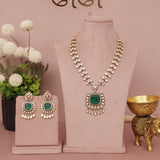 Premium Moissanite Kundan Necklace Set