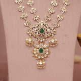 Premium Moissanite Kundan Necklace Set