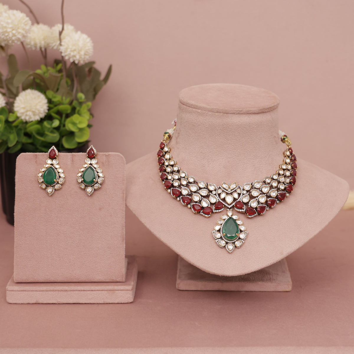 Premium Kundan Necklace Set