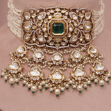 Premium Kundan Choker Necklace Set