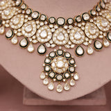 Premium Moissanite Kundan Necklace Set