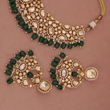Moissanite Kundan Bridal Necklace Set