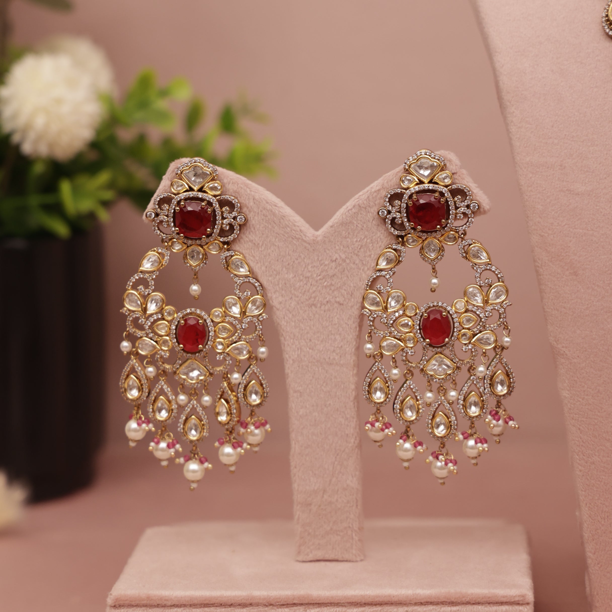 Premium Kundan Layer Necklace Set