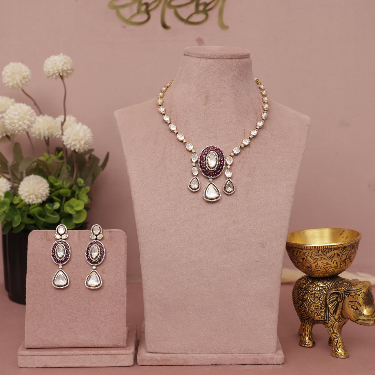 Premium Kundan Necklace Set