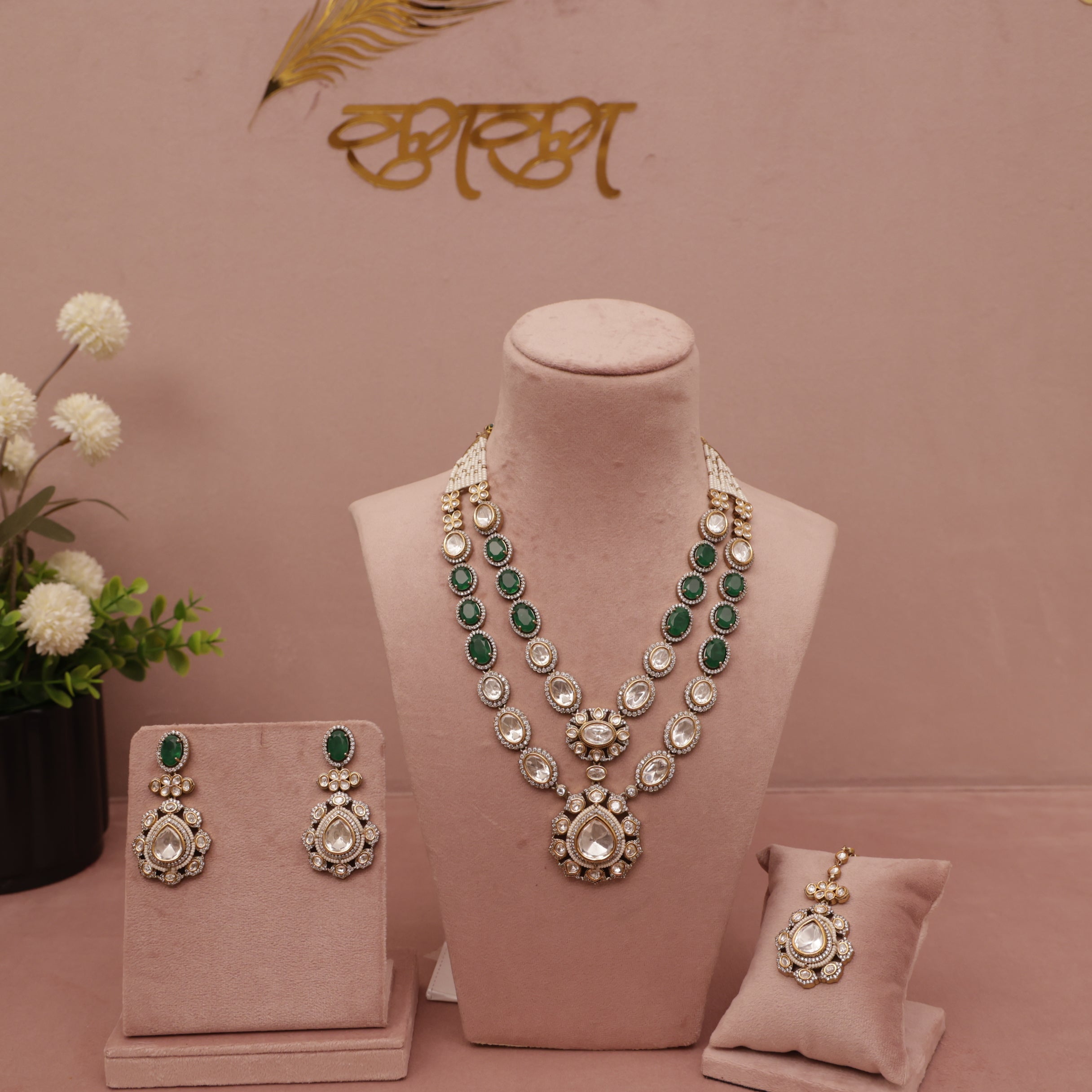 Premium Kundan Layer Necklace Set