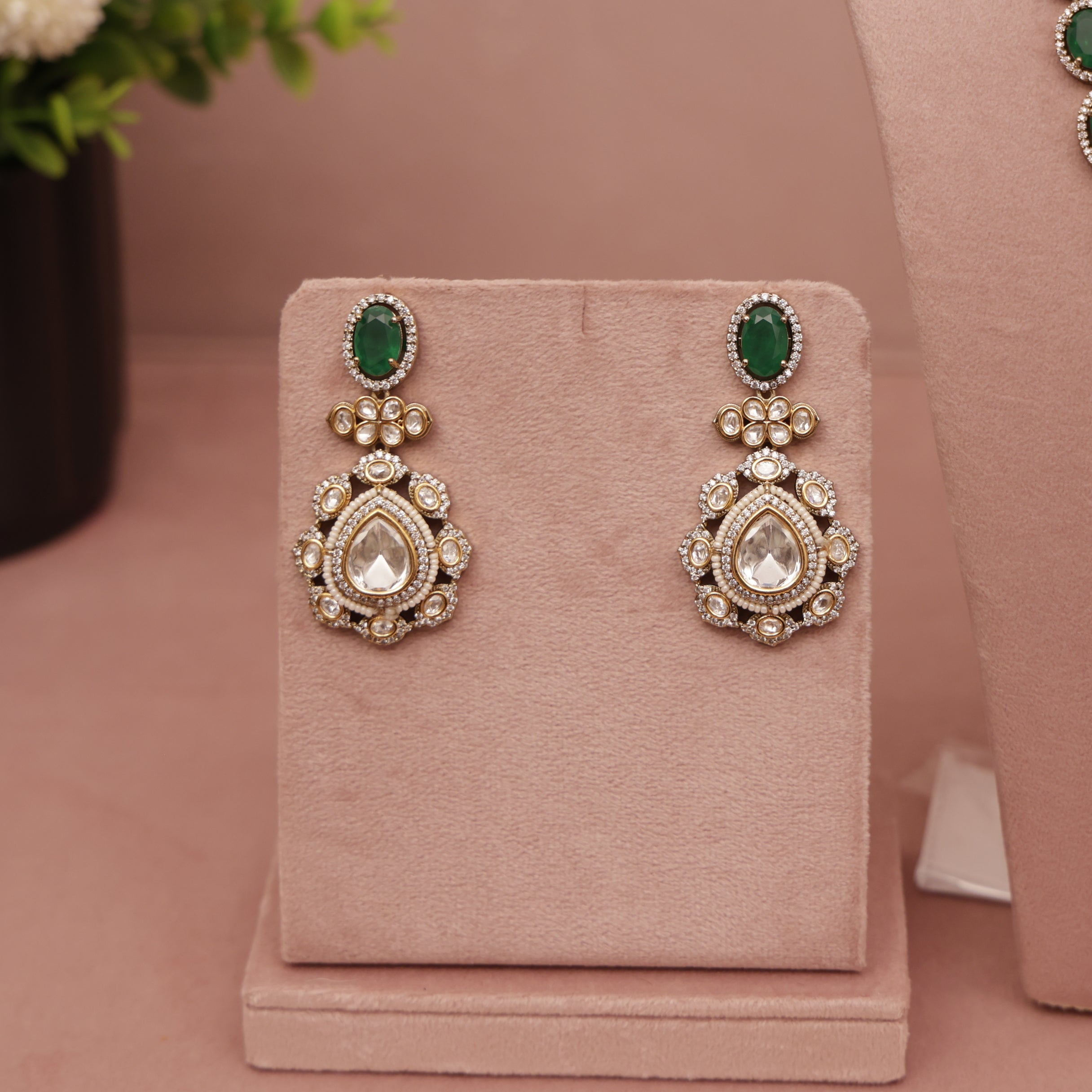 Premium Kundan Layer Necklace Set
