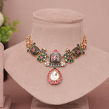 Premium Fusion Kundan Necklace Set