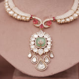 Premium Kundan MOP Necklace Set