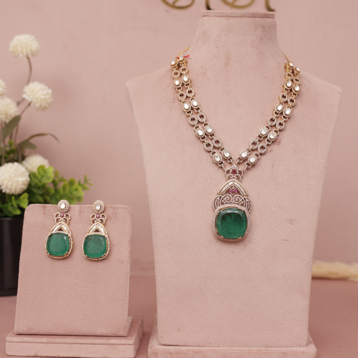Premium Kundan Necklace Set