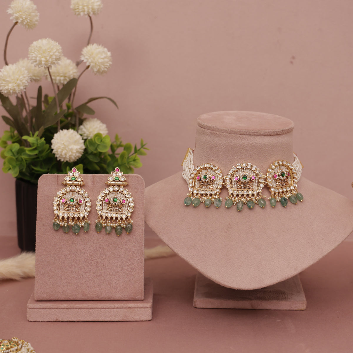 Heritage Kundan Choker Necklace set