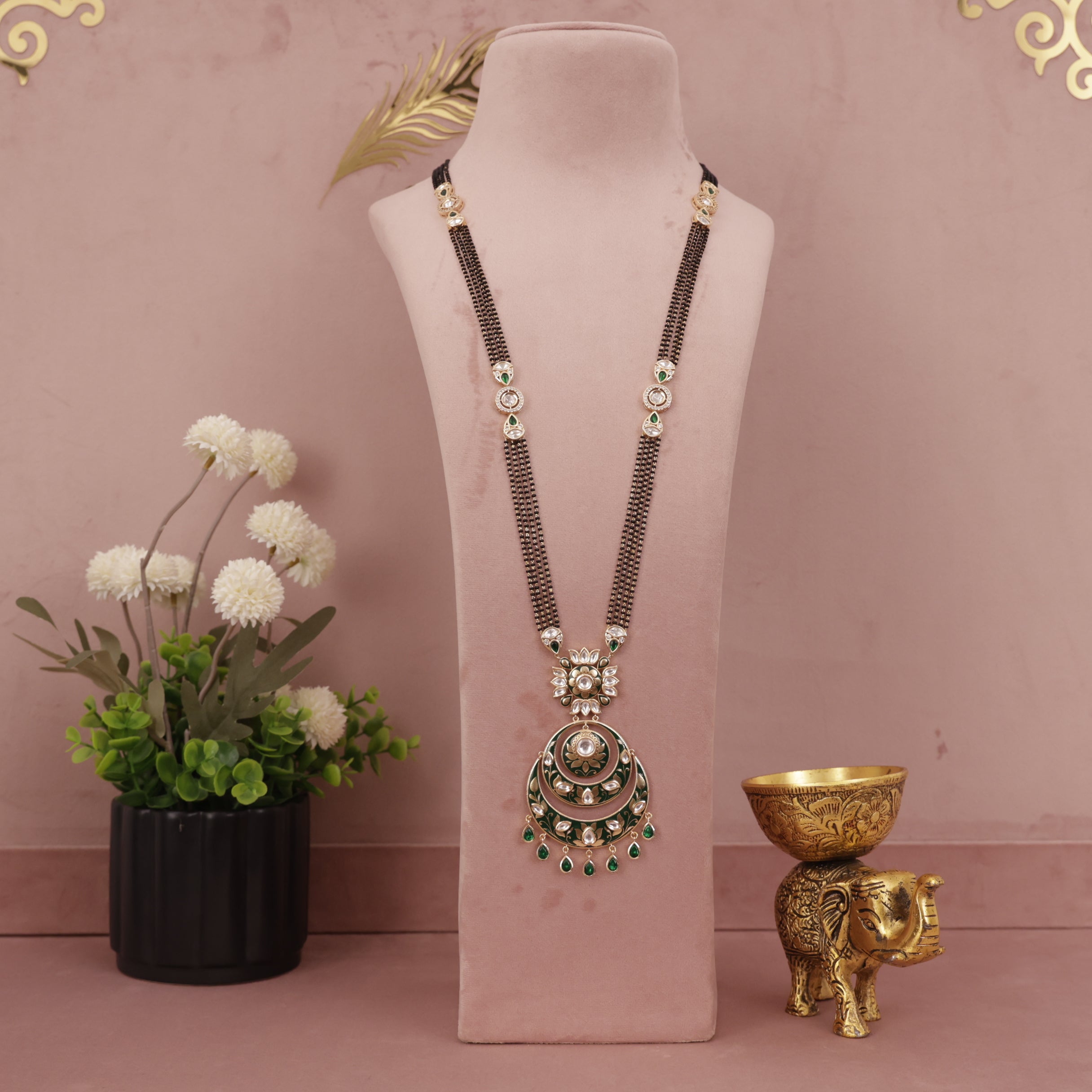 Kundan Meenakari Long Mangalsutra