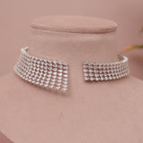 American Diamond Hasli Necklase Set
