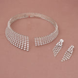 American Diamond Hasli Necklase Set