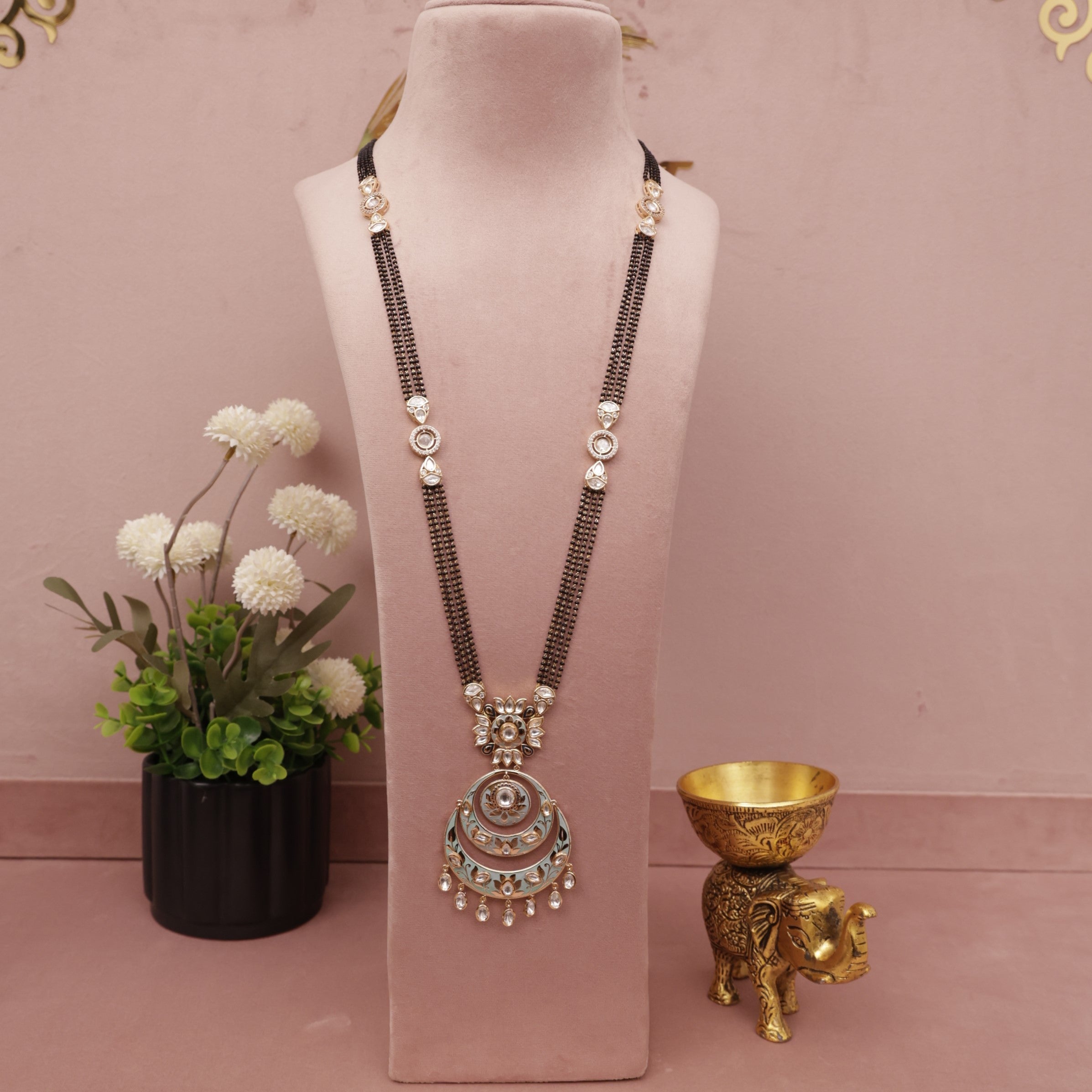 Kundan Meenakari Long Mangalsutra