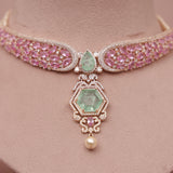 American Diamond Modern Necklase Set