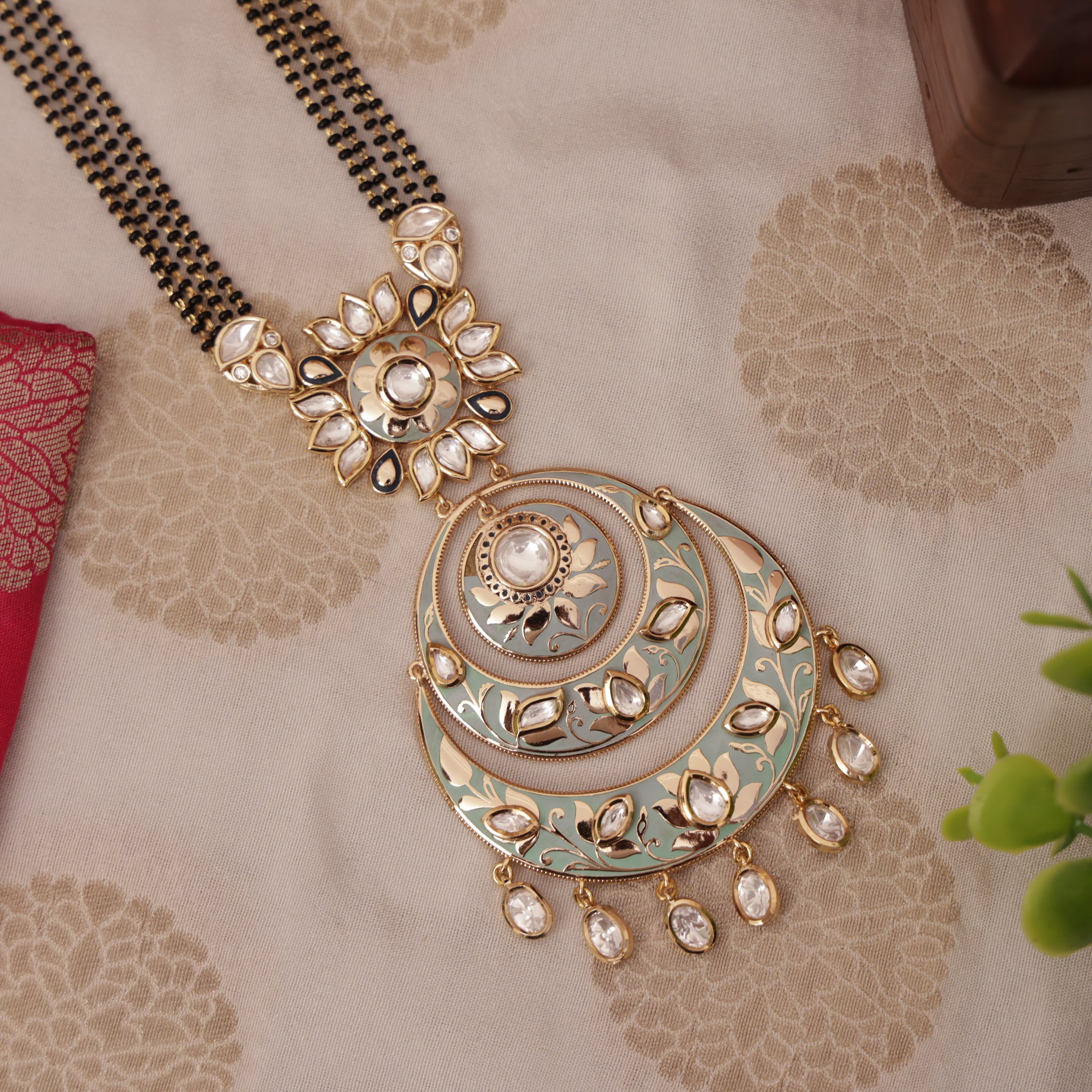 Kundan Meenakari Long Mangalsutra