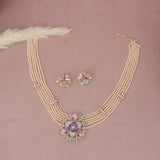 American Diamond Modern Necklase Set