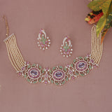 American Diamond Modern Necklase Set