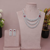 American Diamond Modern Necklase Set