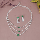 American Diamond Modern Necklase Set