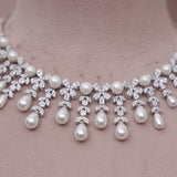 American Diamond Modern Necklase Set