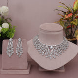 American Diamond Modern Necklase Set
