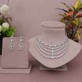 American Diamond Modern Necklase Set