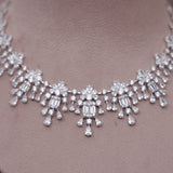 American Diamond Modern Necklase Set