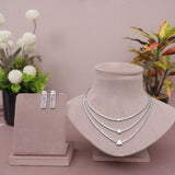 American Diamond Modern Necklase Set