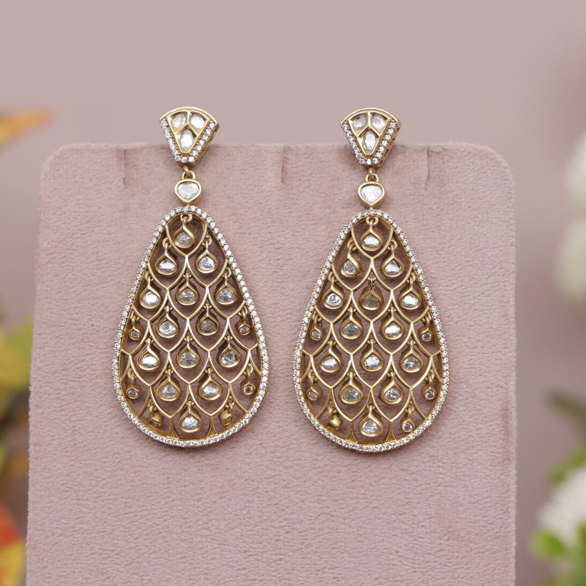 Premium Polki Kundan Earring