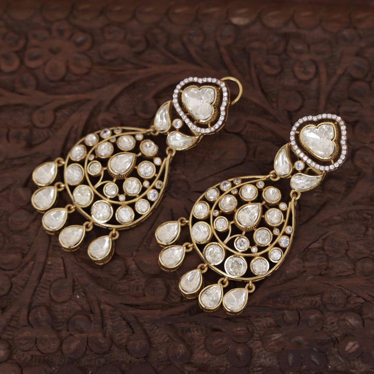 Premium Polki Kundan Earring