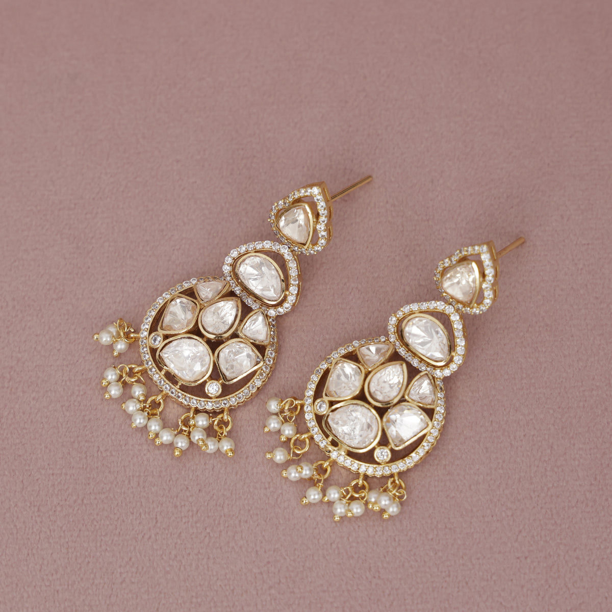 Premium Polki Kundan Earring