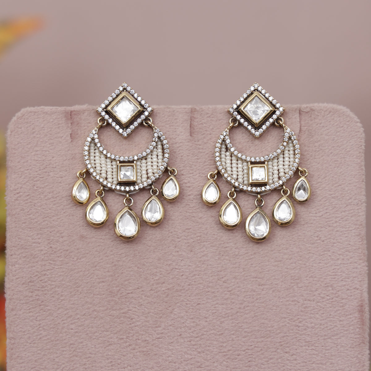 Premium Polki Kundan Earring